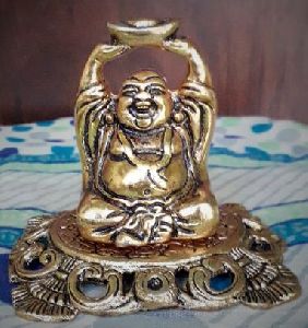 Brass Laughing Buddha Statue