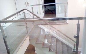 D Clamp Model Glass Handrails