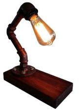 Table Lamp Old Man Wood Base (AEL42)