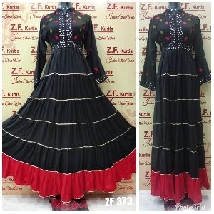 Rayon Fabric Long Dress