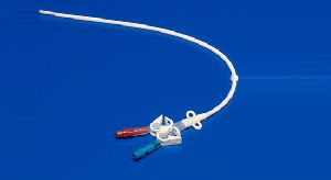 Dual Lumen Straight Catheter