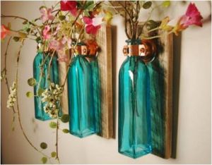 GLASS HANGING FLOWER VASES