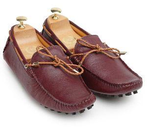 Gommino Wine Leather Loafers