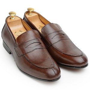 Leather Classic Penny Brown Slip Ons