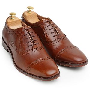 Pure Leather Oxford Chocolatey Shoes