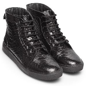 Synthetic Non Leather High Top Sneakers