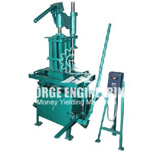 HAND OPERATED DOUBLE CONCRETE BLOCK MAKING MACHINE