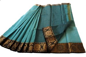 GOLDEN ZARI BORDER SAREE