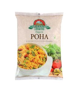 Health Fields Organic Poha Flattened Rice - 500 Grams