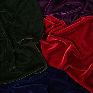 plain velvet fabrics