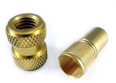 Brass Inserts With Fine Diamond Knurling