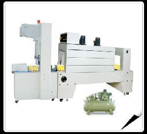 Semi-auto sleeve wrapper PE film shrink packaging machine