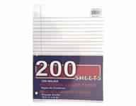 200 SHEETS WIDE RULED FILLER PAPER