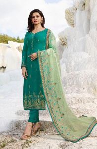 Prachi Desai Style Designer Churidar Suit