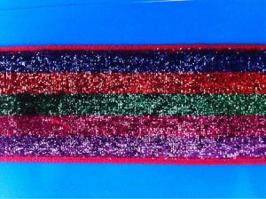 multi colored zari velvet ribbon