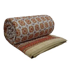 Chakri Boota Printed King Size Cotton Quilt