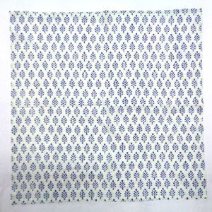 Neem Estate Blue Hand Block Printed Cotton Napkin