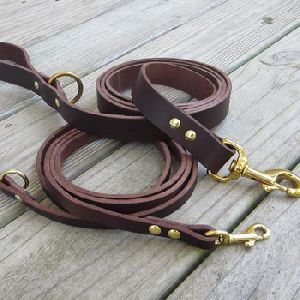 Heavy Duty Leather Dog Leash