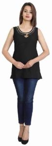 Design Plain Round Neck Top