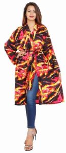 Polyster Womens Casual Multicolor Kimono