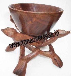 Wooden Bowl Stand