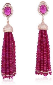 Designer Gold Tassel Earring