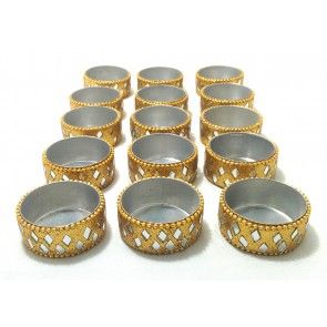 decorative handcrafted golden diya