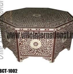 Moroccan Bone Inlay Coffee Table Octangle