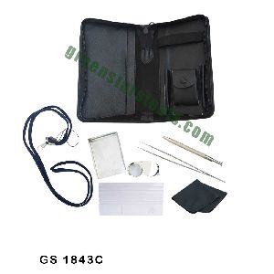 DIAMOND INSPECTION KIT IN LEATHER WALLET