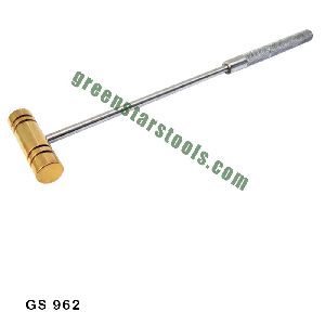 JEWELERS BRASS HAMMER WITH STEEL HANDLE