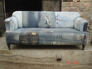 Jute Leather Handicrafts Sofa