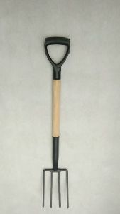 Digging Fork Wooden Handle Soft Grip