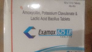 Amoxicillin, Potassium Clavulanate & Lactic Acid Bacillus Tablets