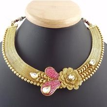 Indian Lowest Price Kundan Gold Plated Necklace Jewlery