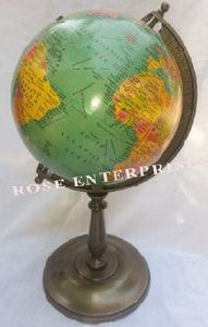 Antique Nautical World Globe