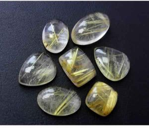 Natural Golden Rutile Smooth Stone