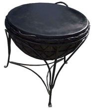Leather Drum with Stand