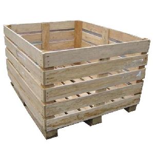 Rectangular Industrial Wooden Crates