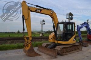 2008 cat 308c midi excavator steel tracks