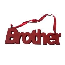 Wooden Wall Hanging Painted Brother Words