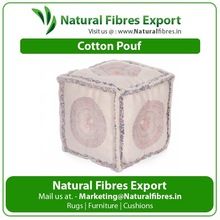 Cotton Cube Pouf