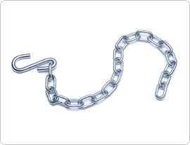 LINK OF CHAIN WITH S-HOOK