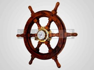 Ship Wheel Wall Clock