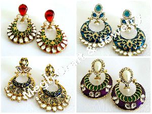 MEENAKARI FASHION EARRING