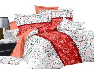 Pure Cotton Bed Sheet with Two Pillow Covers.