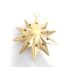 Star shaped Gold Christmas Tree ornament