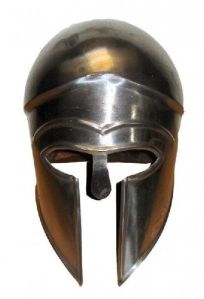 Black Greek Ancient Corinthian Helmet