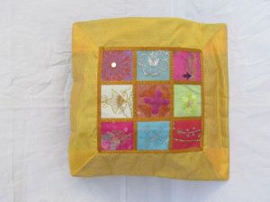 Silk embroidery cushion cover