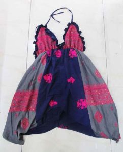 Vintage Tribal Banjara Dress Mirror Work