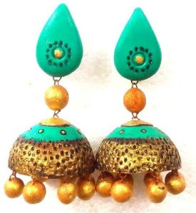 women style Terracotta Jhumkas earring